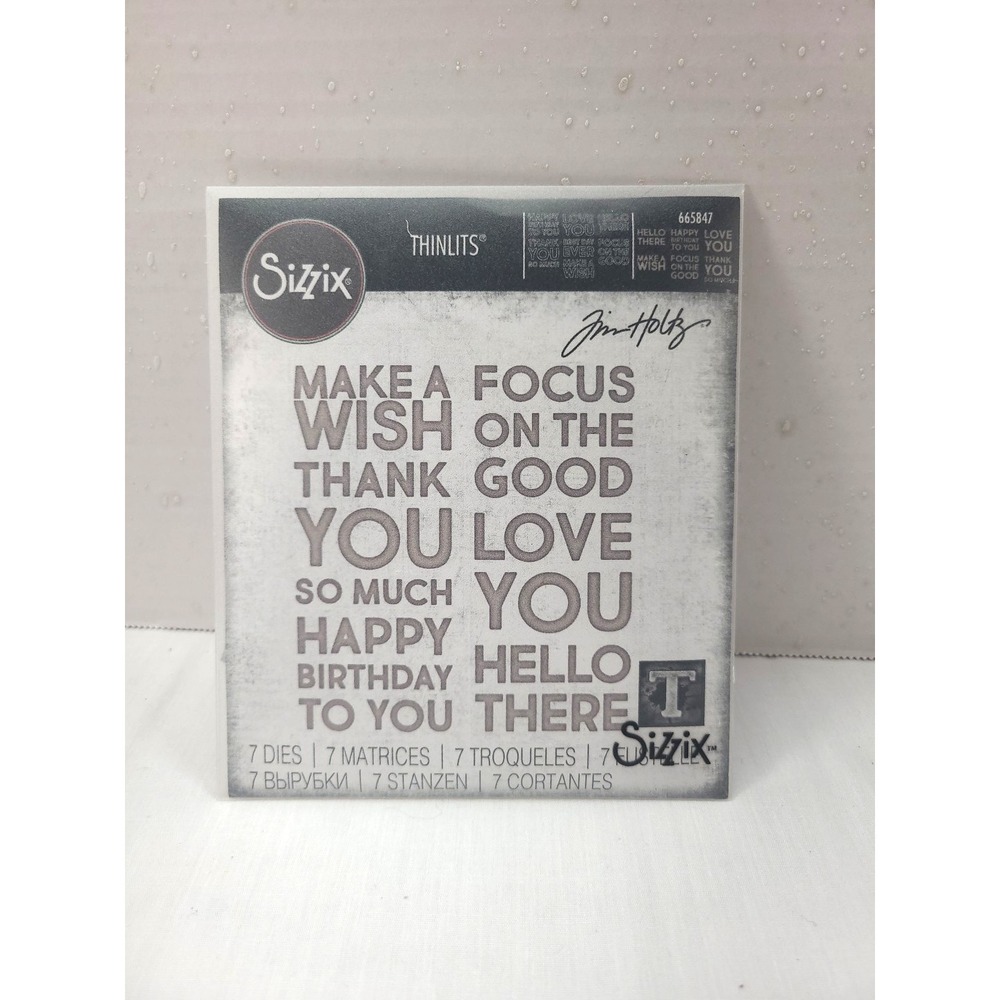 Sizzix Thinits Tim Holtz Bold Text 665847